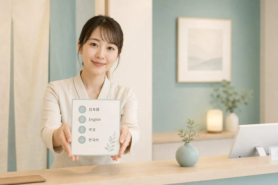 簡易多言語案内の作り方|エステサロン向け