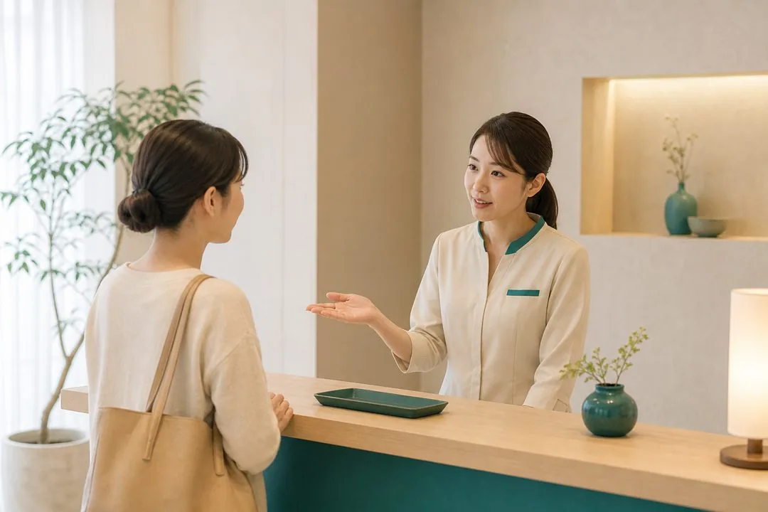 待ち時間の伝え方|エステサロン向け