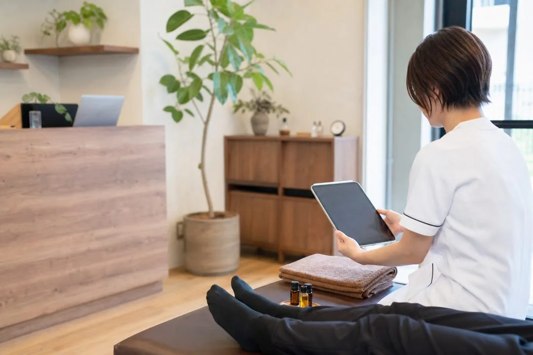 整体院の靴アドバイス記録、売り込みに見えない残し方