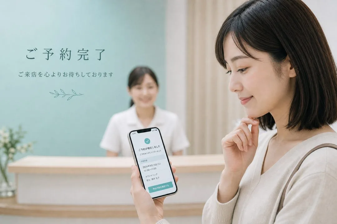 エステサロンの新規客デジタル案内、予約後から来店まで離脱させない設計