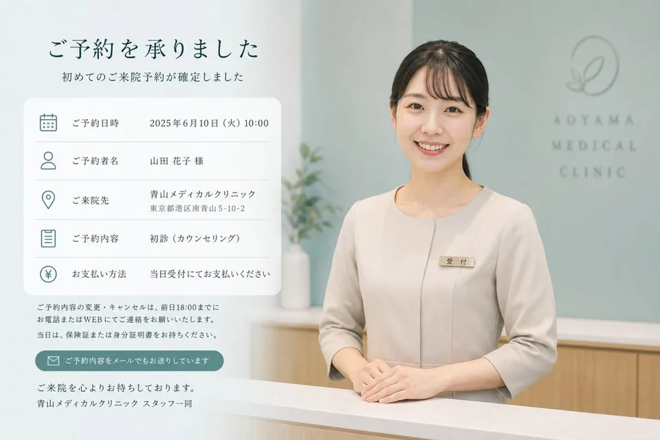 予約時点で伝えるべきこと