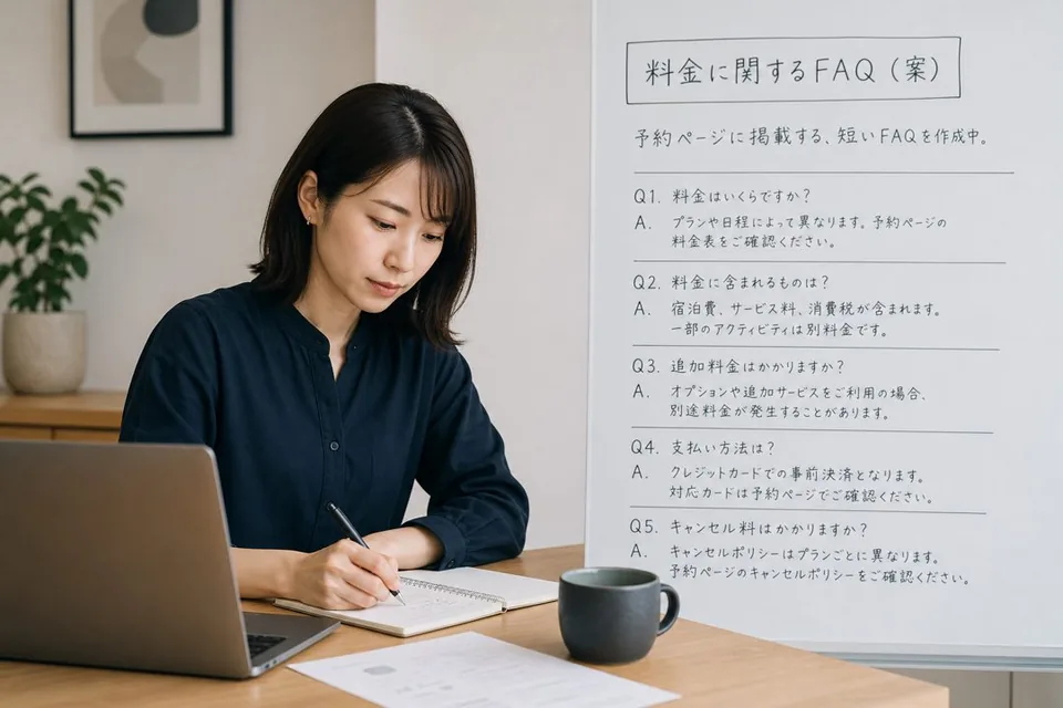 問い合わせを減らすFAQ
