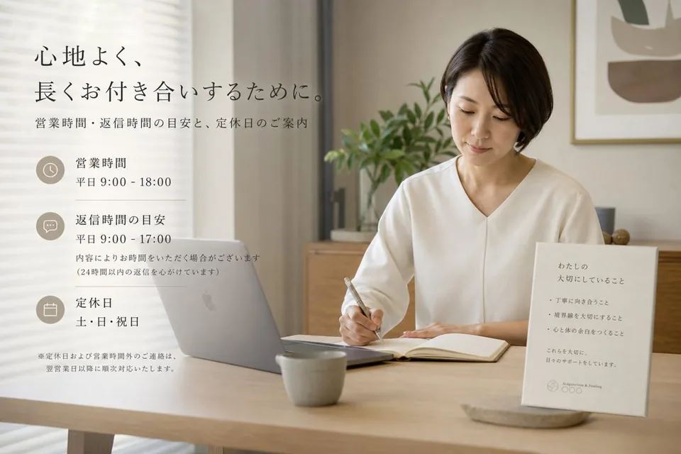 休みを守るための境界