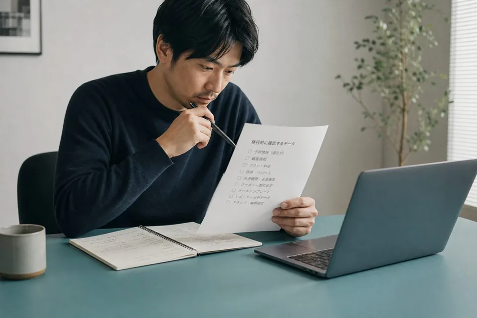 移行前に棚卸しする