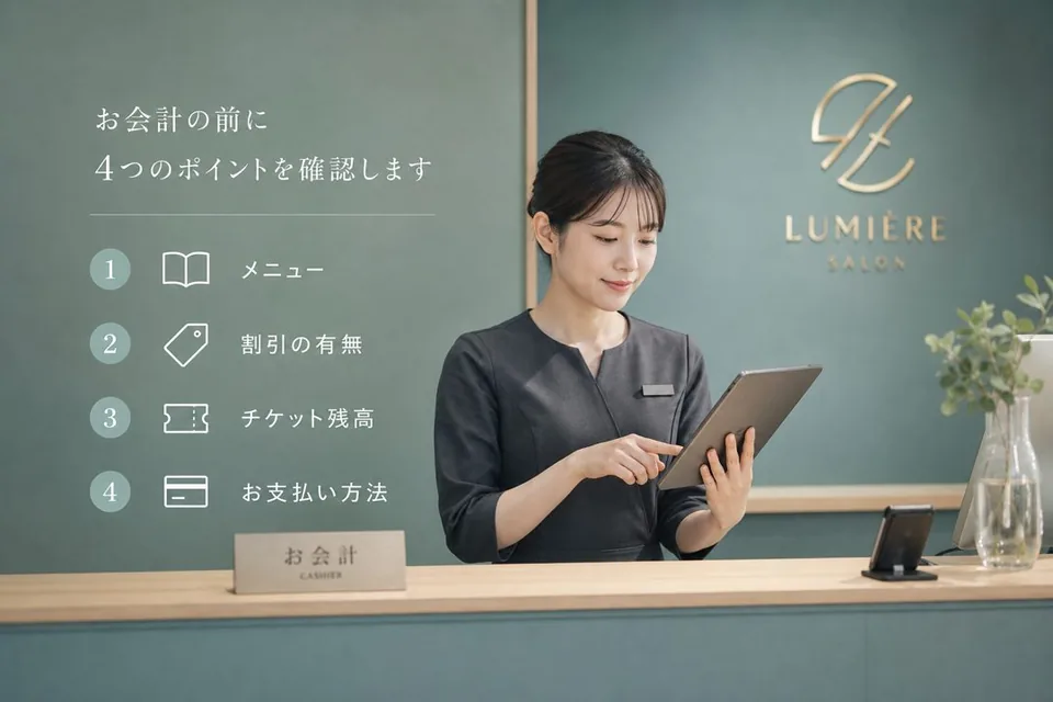 会計前の確認リスト
