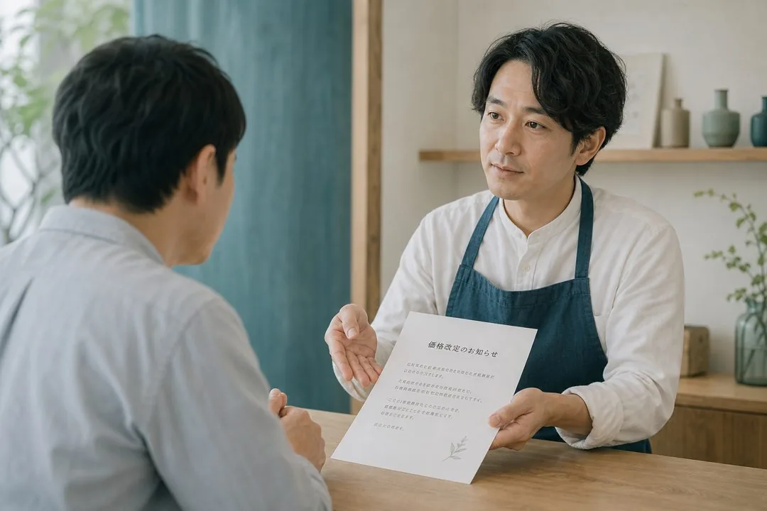 エステサロンの料金改定、値上げでも関係を壊さない伝え方