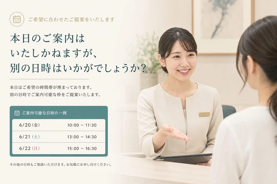 お客様への伝え方