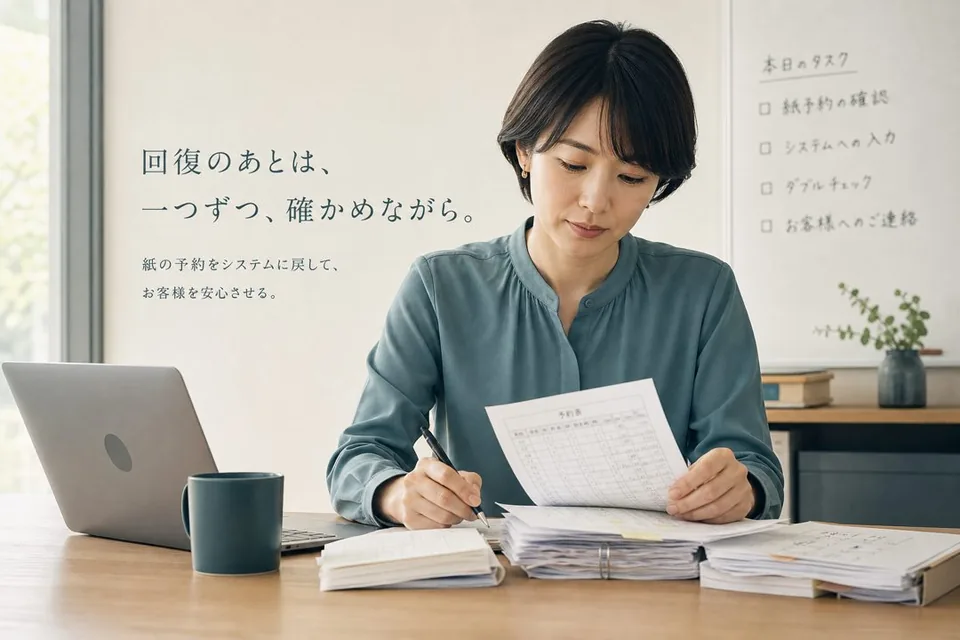 復旧後の突合