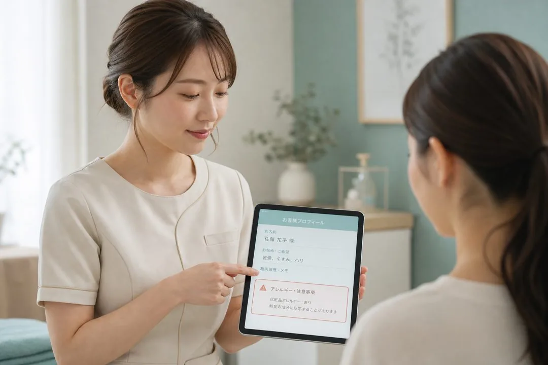 アレルギー・禁忌メモの残し方|整体院向け