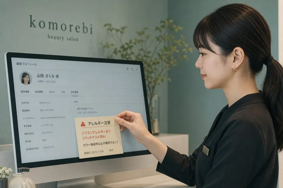 残す項目の型