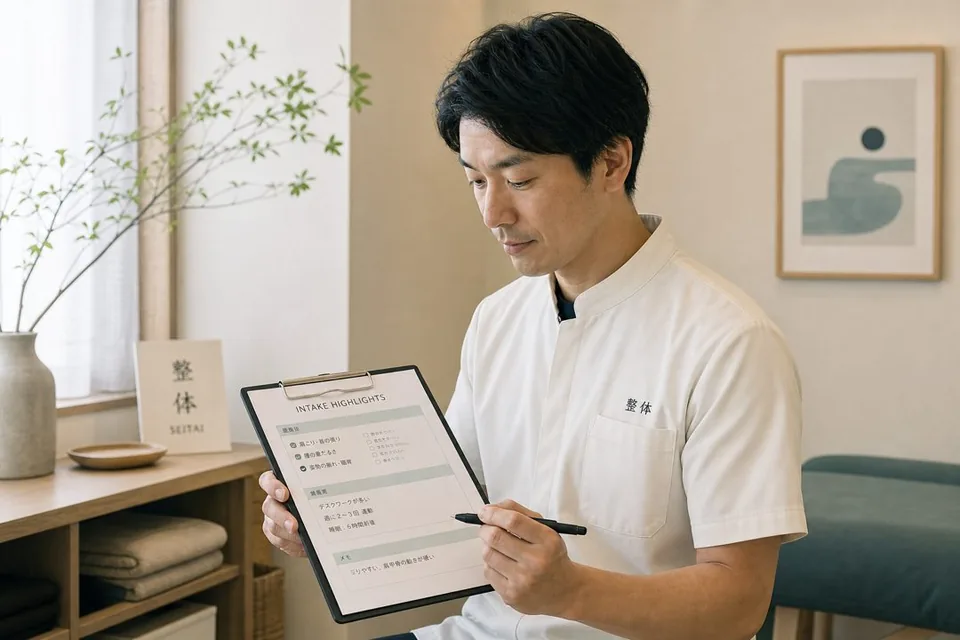 スタッフが見る場所