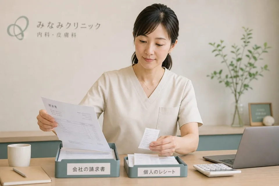請求・領収の分け方