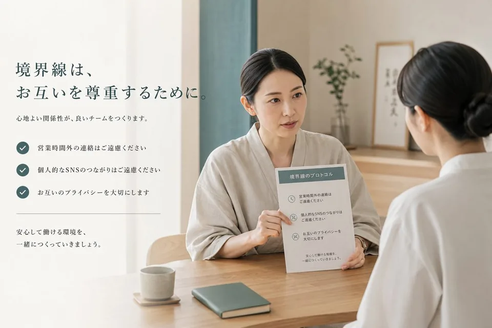 スタッフ共有の仕方