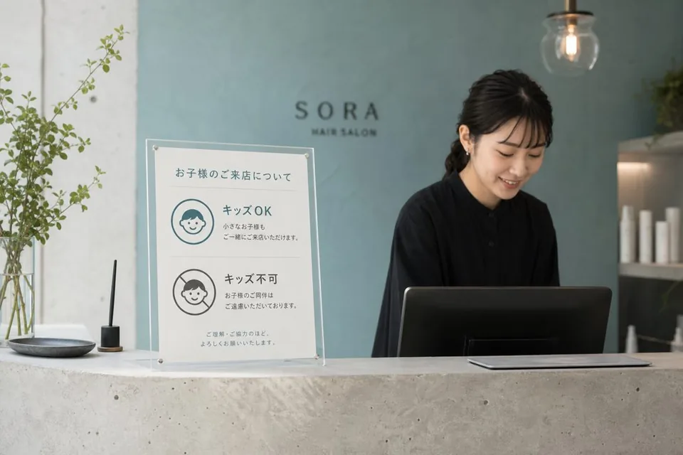子連れ可／不可の明示