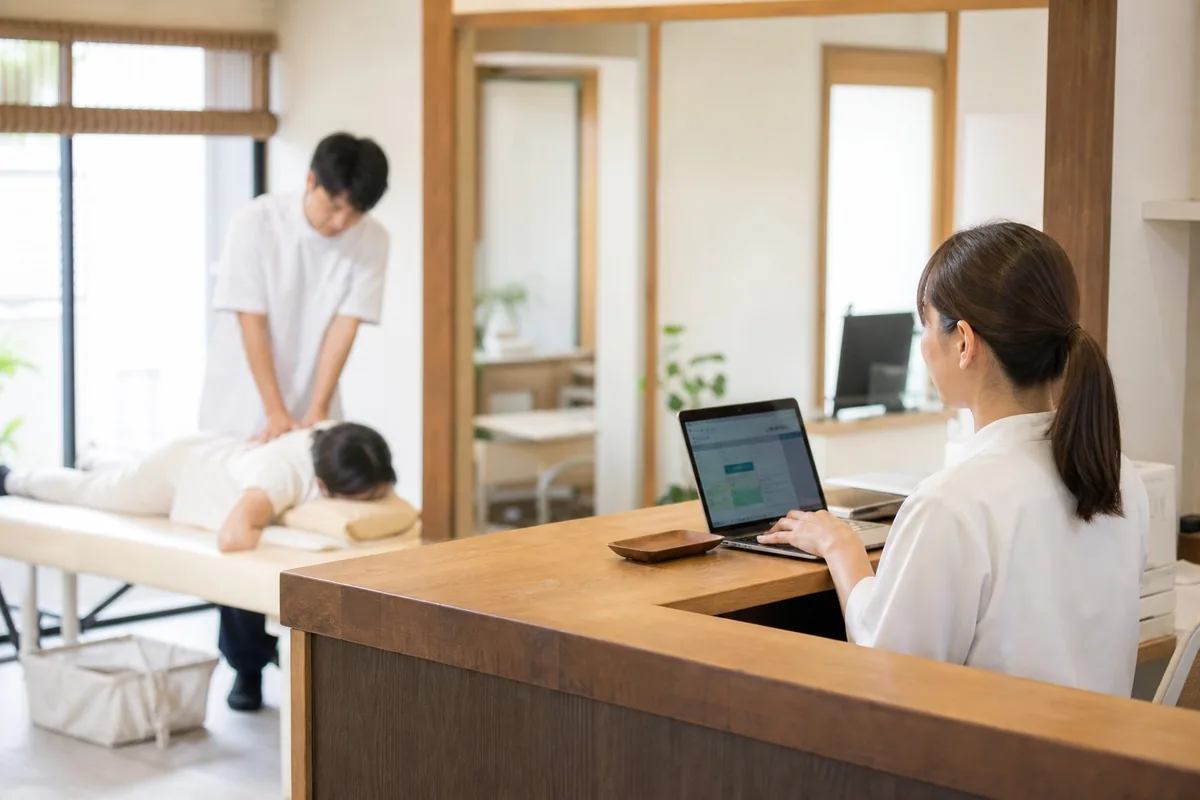整体院の保険提出用領収、記載漏れを防ぐ受付メモ