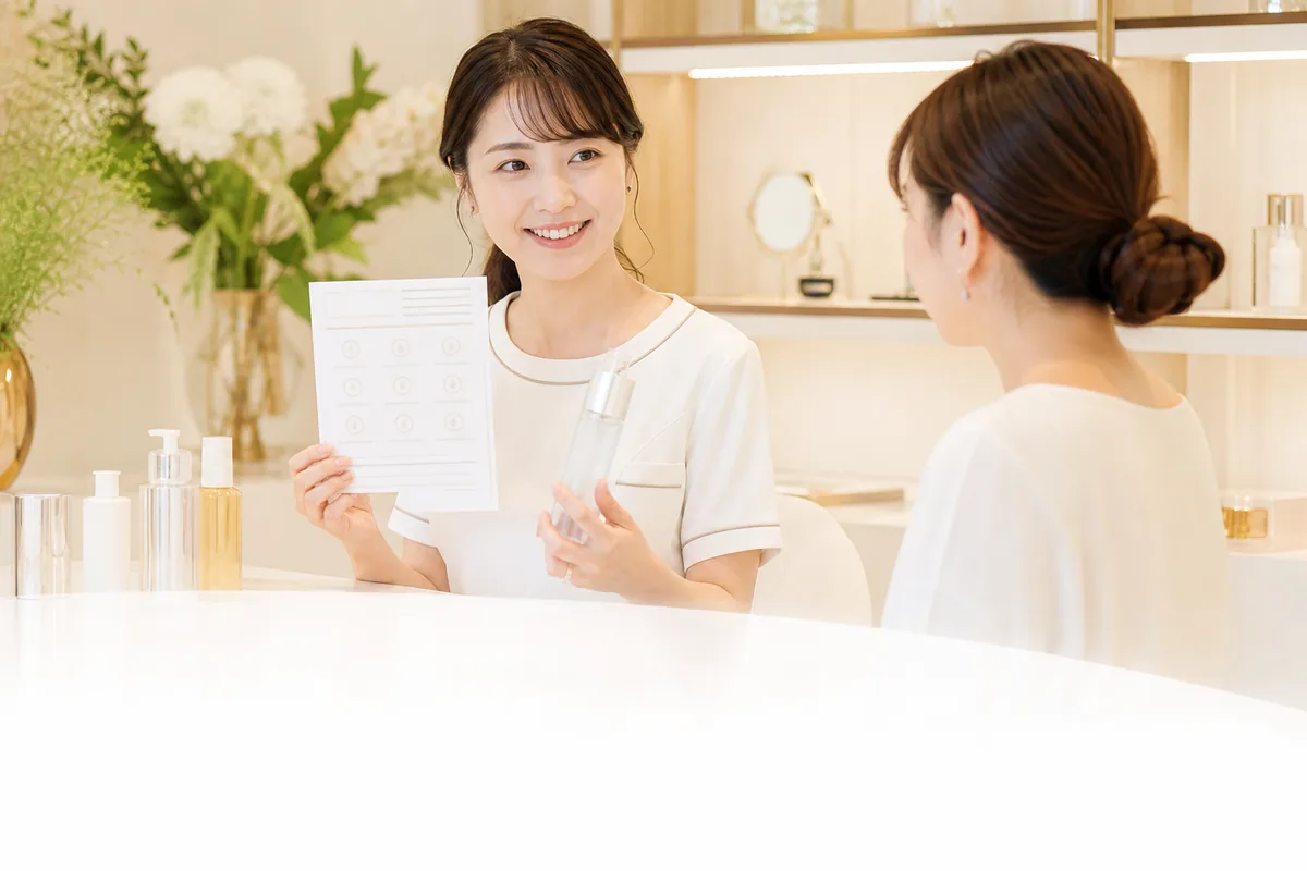 エステサロンの店販アレルギーカード、勧める前に見る型